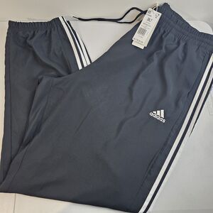 Adidas Athletic Pants Men's Size 3XLT Blue Regular Fit Tapered Pants New NWT